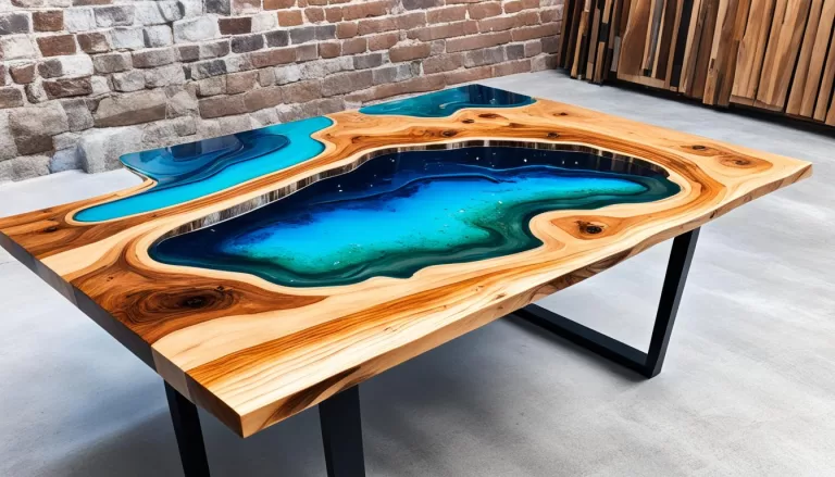 Clear epoxy resin for river tables and art