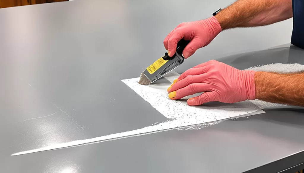 how to apply epoxy on countertops